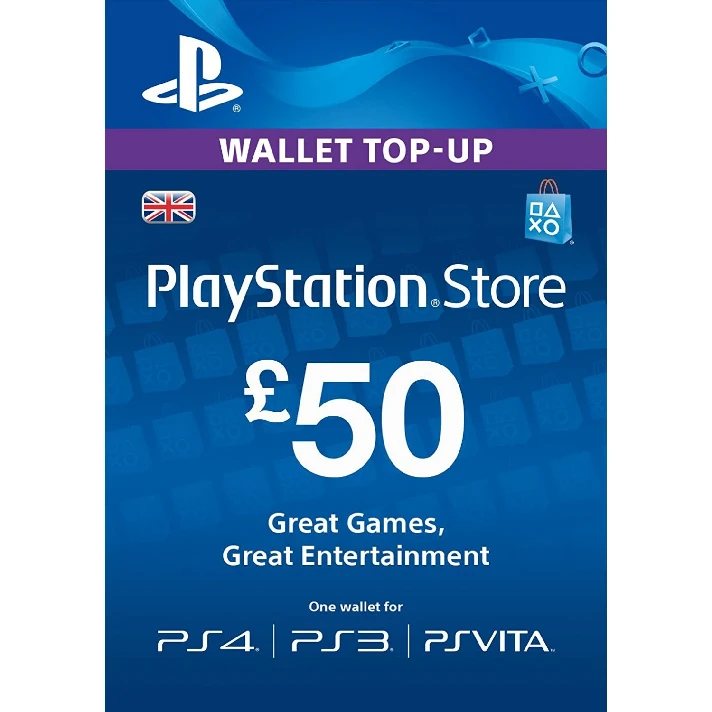 🔶PSN 50 Pounds (GBP) UK + Help You Choose PS Store