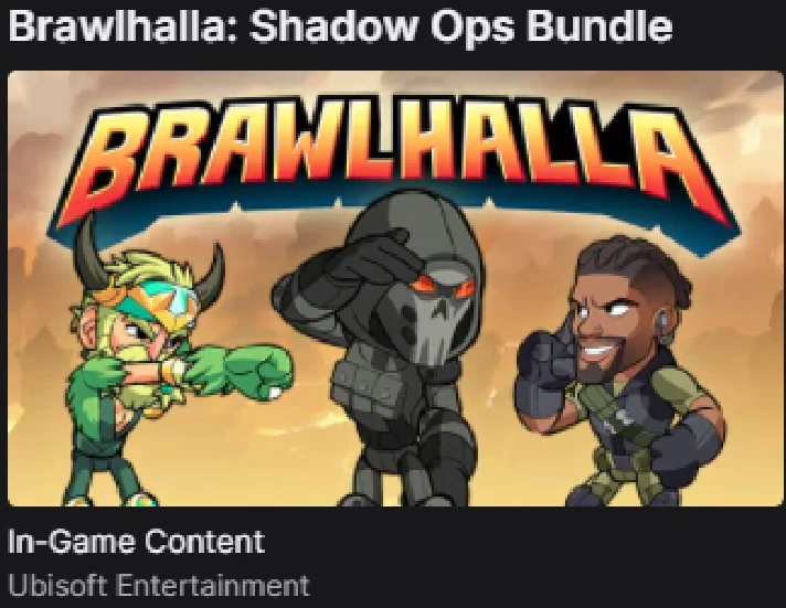 Brawlhalla: Shadow Ops Isaiah Bundle 🔑 Key