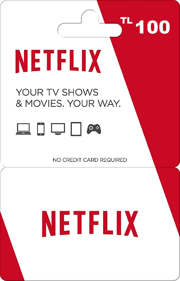 Netflix Gift Card 100 TL TURKEY