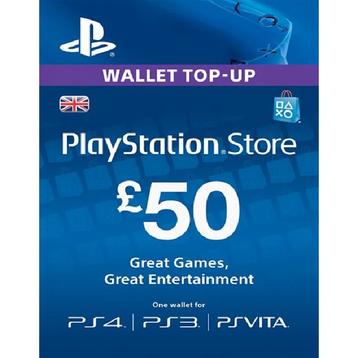 Playstation Network PSN £50 (UK)