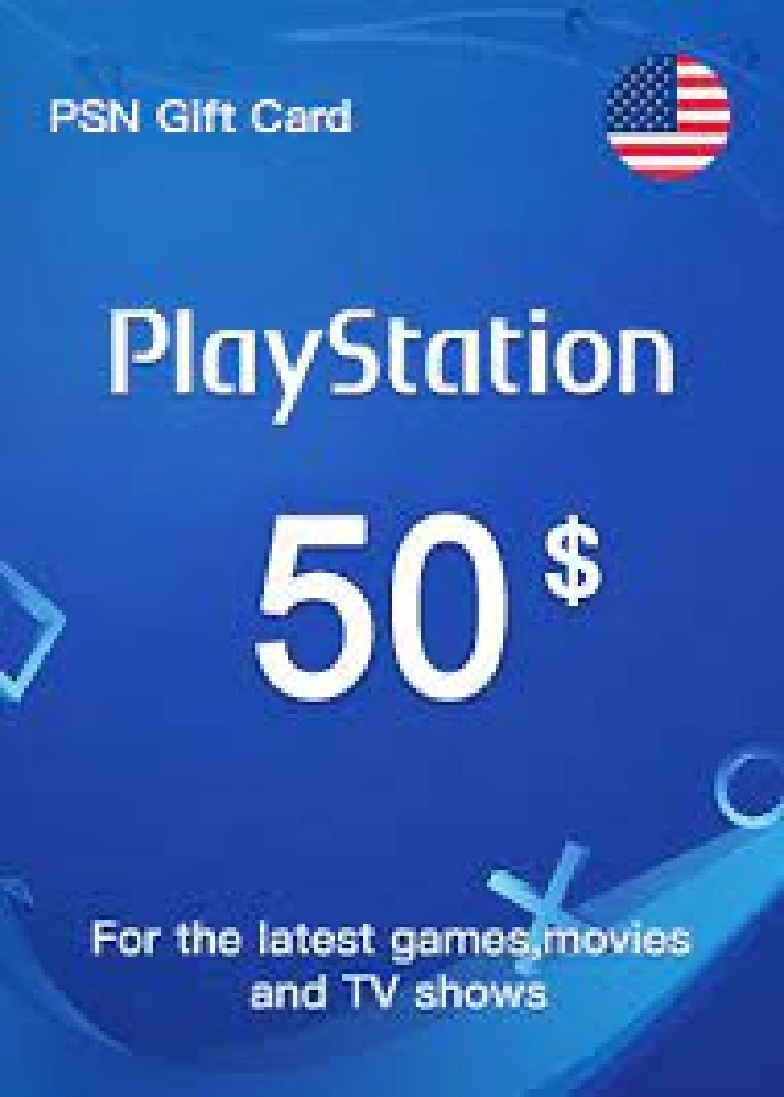 🔶PSN 50 USD($) USA [Top-Up Wallet] Official Key Insta