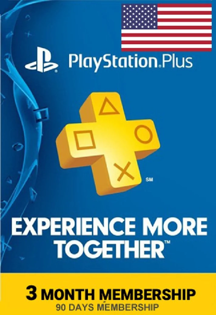 🔶PS Plus PSN Subscription 3 Months (90 days) US/USA