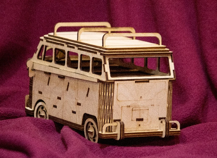 Wolkswagen Bus files for laser cut cnc glowforge