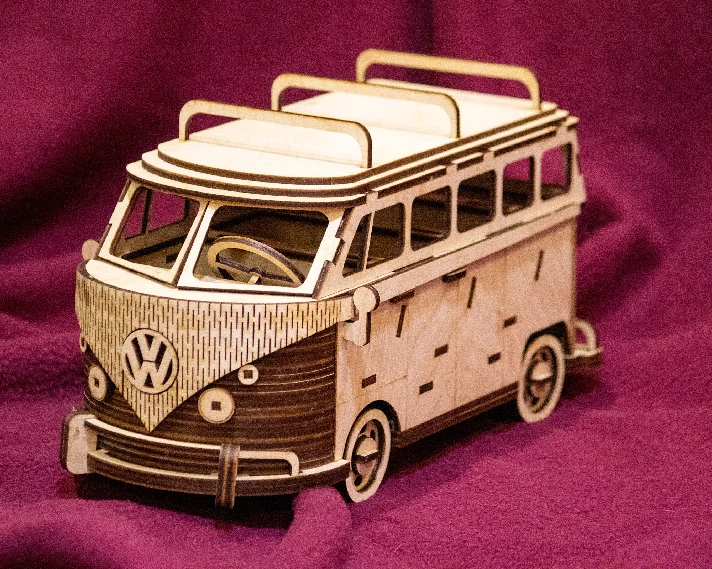 Wolkswagen Bus files for laser cut cnc glowforge