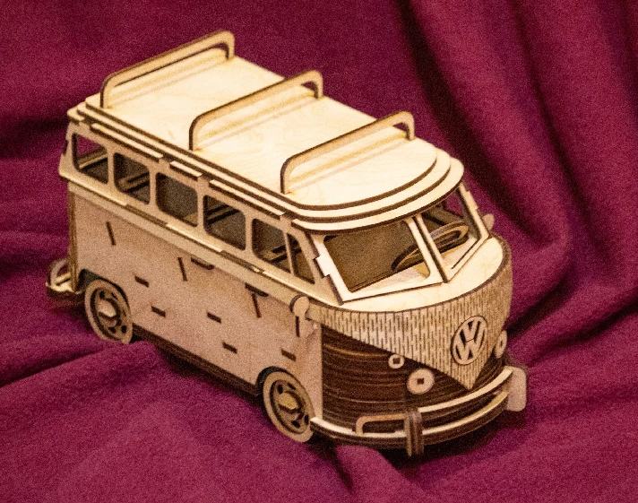 Wolkswagen Bus files for laser cut cnc glowforge