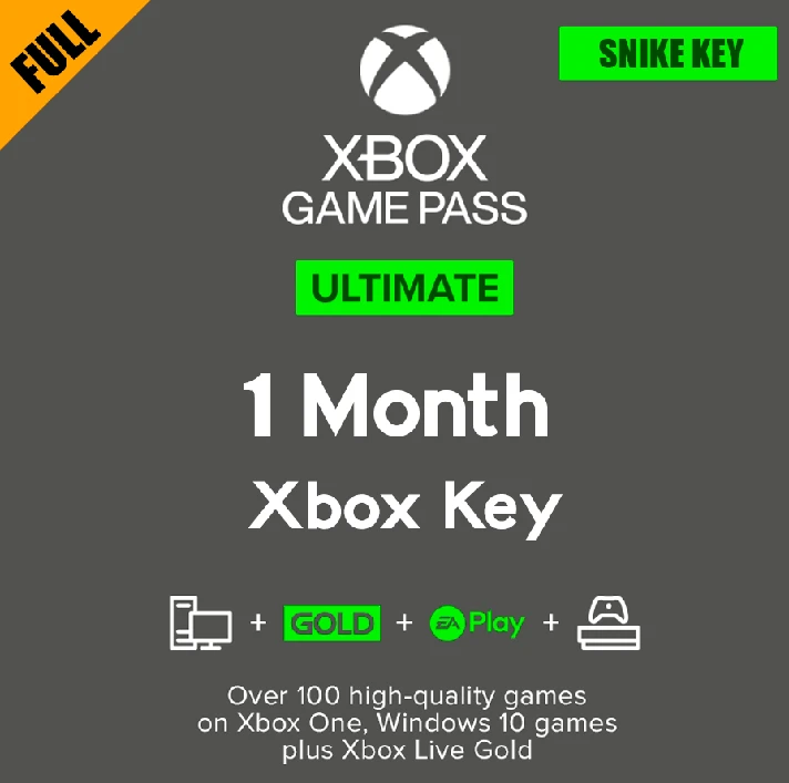 🔑 Xbox Game Pass ULTIMATE 1 Month ✅