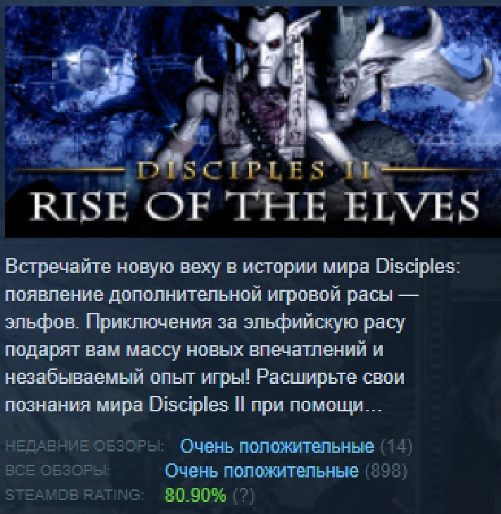 Disciples II: Rise of the Elves  (Region Free) Steam 🃏