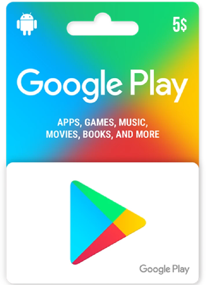 Google Play Gift Card 5$ 🔥🔥🔥 (USA ONLY)