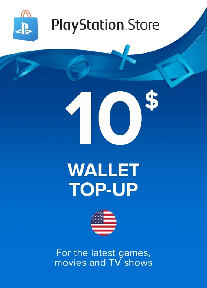 🔶PSN 10 USD $ USA [Official Key] Top Up | Gift Card