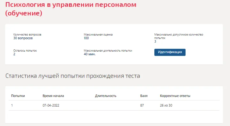 Психология в управлении персоналом.Тест Синергия