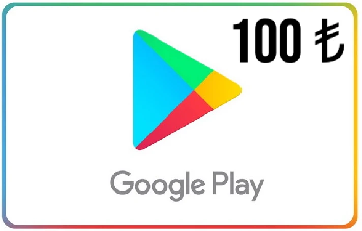 ⭐️ Google Play 100 TL  gift card (Official KEY) Turkey