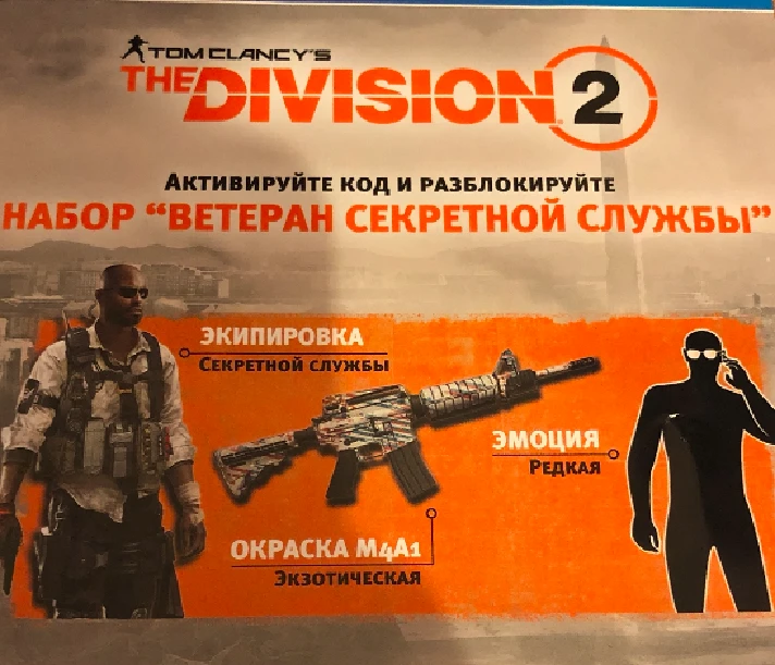 Division 2 Secret Service Veteran Bundle PS4 PSN KEY