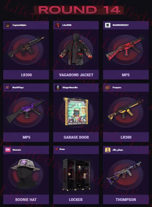 RUST СКИНЫ |TWITCH ДРОПС| Раунд 14+15+16 | 25 ПРЕДМЕТОВ