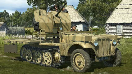 Ил-2 Штурмовик 20-мм зенитная пушка Sd.Kfz 10/5 Flak 38