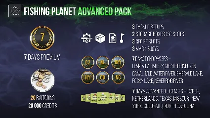 Fishing Planet: Advanced Pack DLC STEAM GIFT РОССИЯ