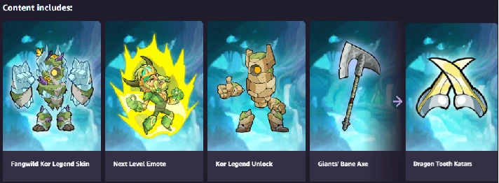 🔥 🆕 Brawlhalla Fangwild Kor Bundle KEY 🔑 🔥