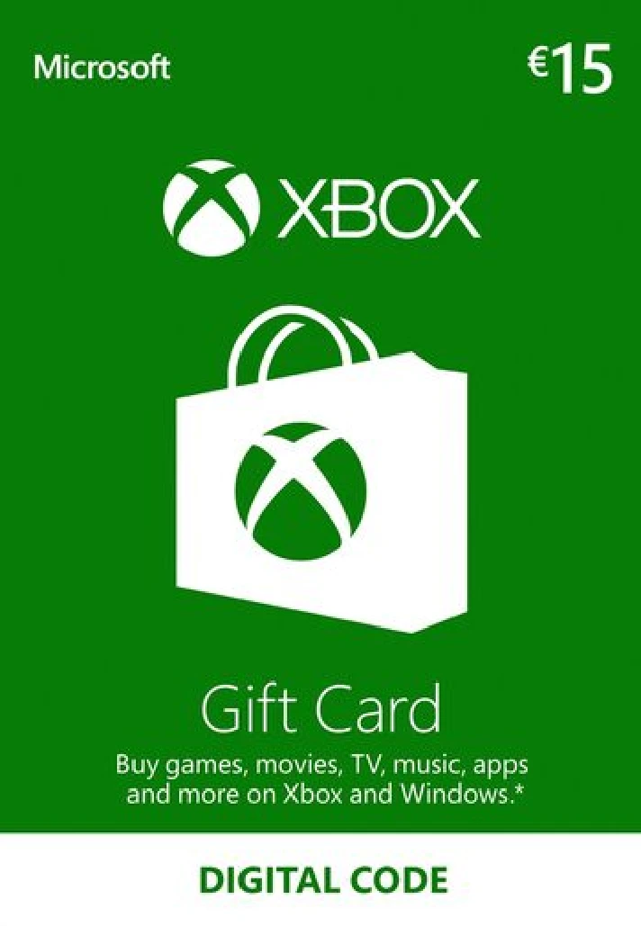 Xbox Gift Live Card – 15 Euro € - LICENSE KEY + GIFT 🎁