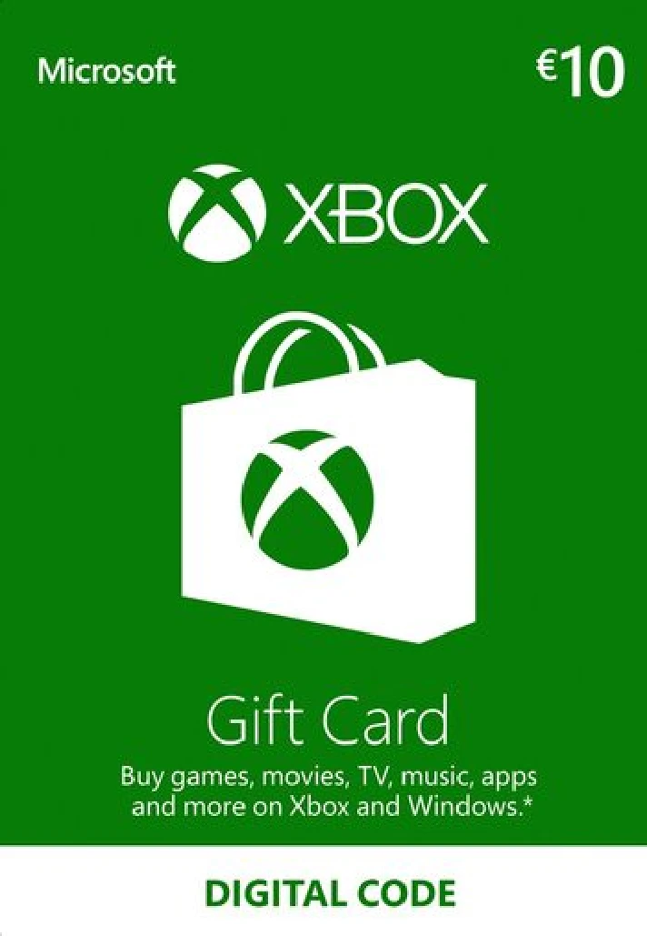 Xbox Gift Live Card – 10 Euro € - LICENSE KEY + GIFT 🎁