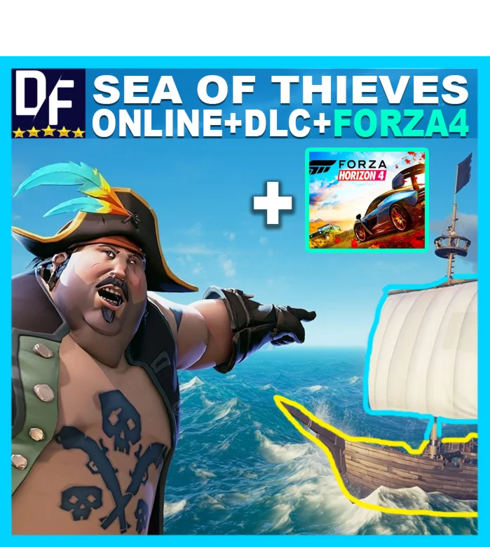 ・SEA OF THIEVES + FH4U + 450 ИГР・ОНЛАЙН・XBOX GAME PASS・