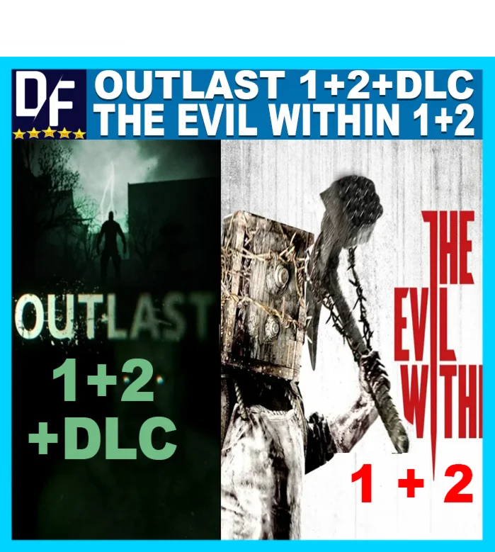 ・OUTLAST 1+2 + DLC + THE EVIL WITHIN 1+2・STEAM АККАУНТ・