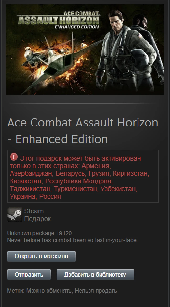 Ace Combat Assault Horizon - Enhanced Steam Gift RU/CIS