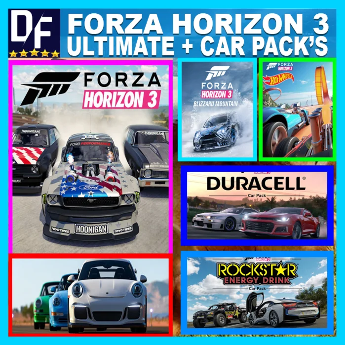 ・FORZA HORIZON 3 + DLC + НАБОРЫ МАШИН・MICROSOFT・PC・