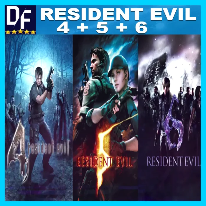 RESIDENT EVIL 4 (2005) + RE5 (2009) + RE6 (2013)・STEAM・