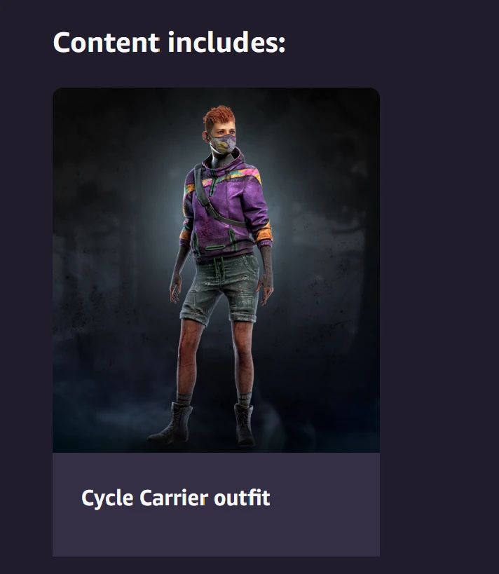 🈹💙Key🔑DBD: Cycle Carrier outfit for Meg💙🈹