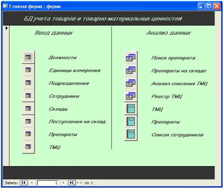 База данных Склад товаров и ТМЦ.mdb