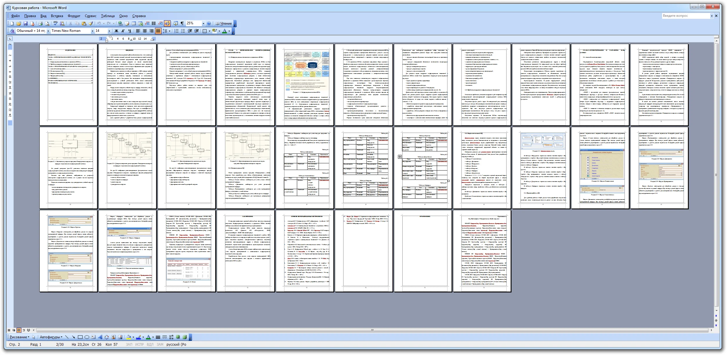 База данных Нагрузка преподавателей ВУЗа Access