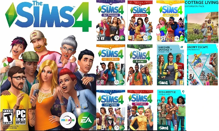 The Sims 4  + 22 DLC✅ ONLINE+ Gallery ✅EA app✅PC/Mac