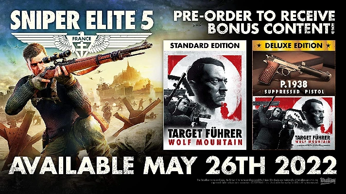 Sniper Elite 5 Deluxe + 390 game XBOX ONE & XBOX SERIES