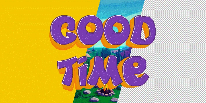 GooDTime Text style effect Beautiful font bright effect