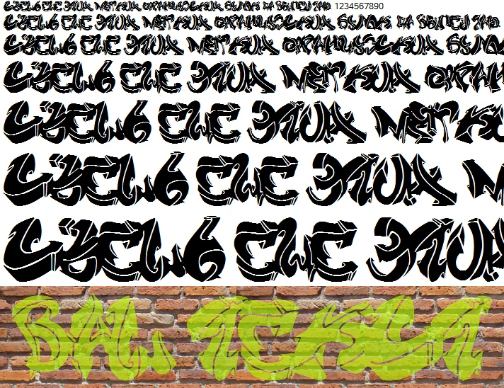 Cyrillic Graffitifil