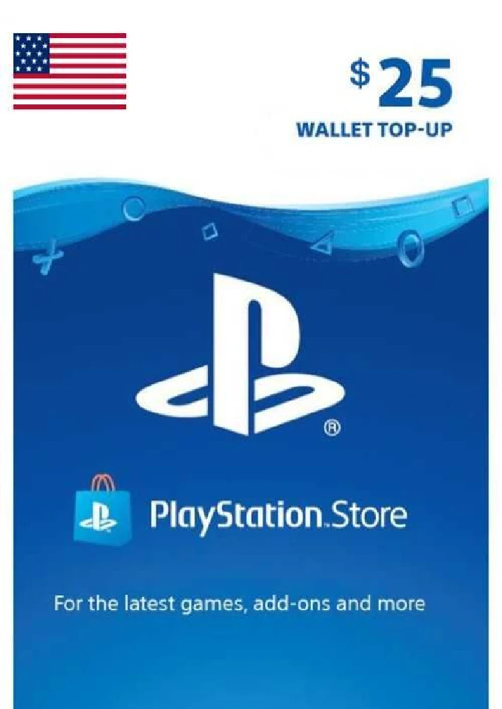 ⭐ PlayStation Network Card PSN 25 USD US (USA ONLY) ⭐