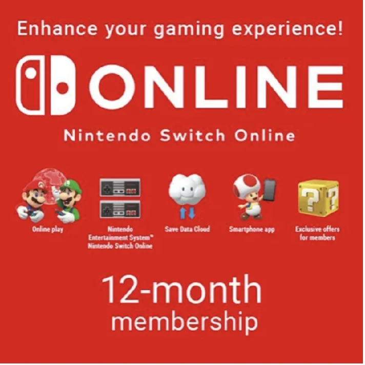 🔥 NINTENDO SWITCH ONLINE — 12 MONTH EU