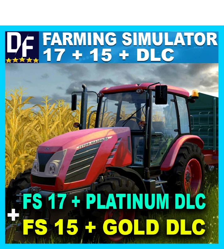 Farming Simulator 17 Platinum +FS15 Gold✔️STEAM Account