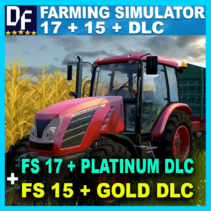 Farming Simulator 17 Platinum +FS15 Gold✔️STEAM Account