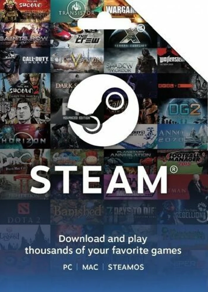 ⭐100 TL STEAM GIFT CARD (TURKEY)✅ WITHOUT COMISSION❗