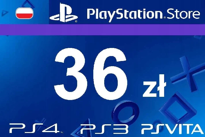 🔶PSN 36 Zloty Poland PLN [Gift card Wallet] Official