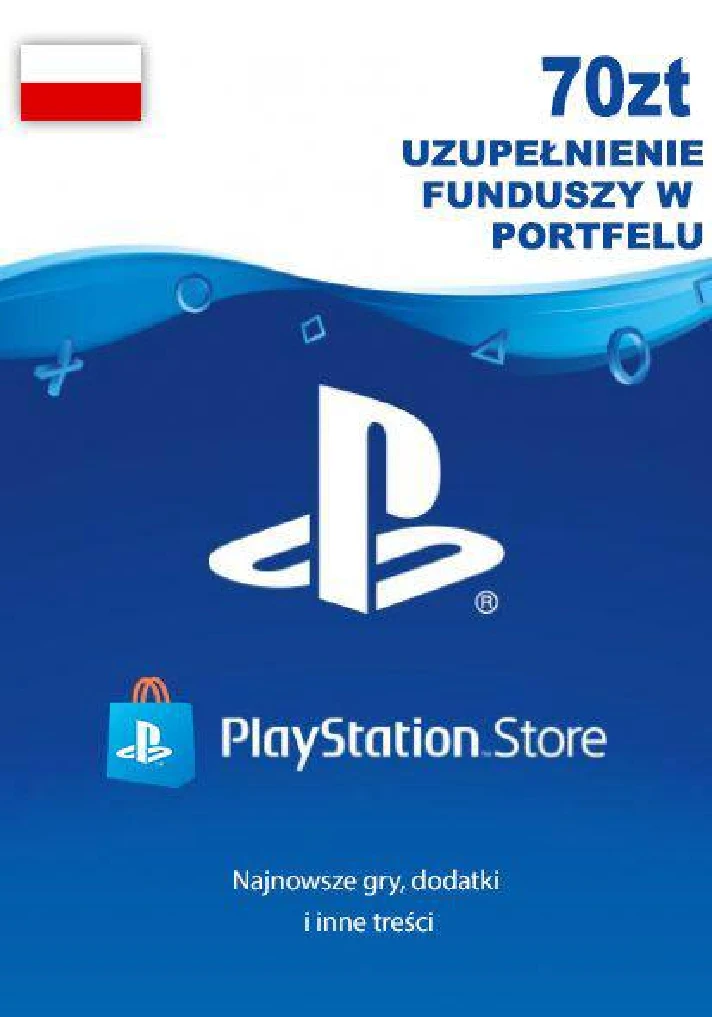 🔶PSN 70 Zloty Poland PLN [Gift card Wallet] Official