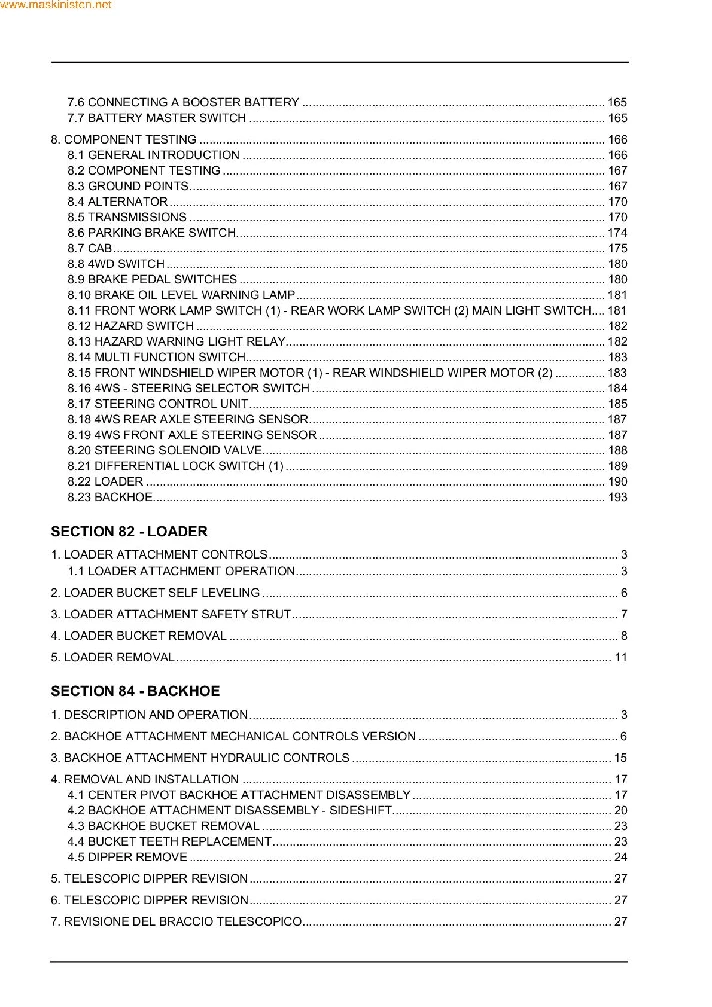 CASE 580/590/695 Service manual