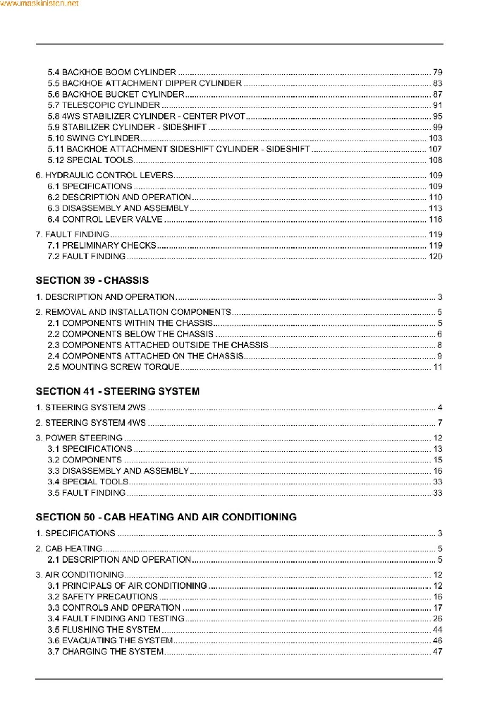 CASE 580/590/695 Service manual