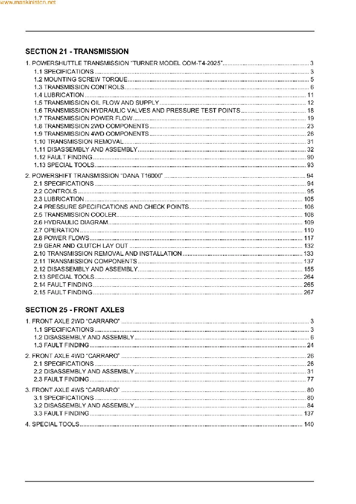 CASE 580/590/695 Service manual