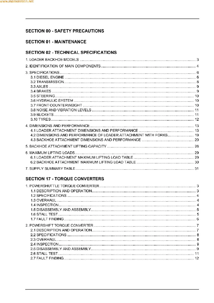 CASE 580/590/695 Service manual