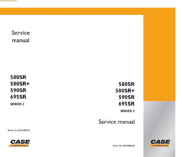 CASE 580/590/695 Service manual