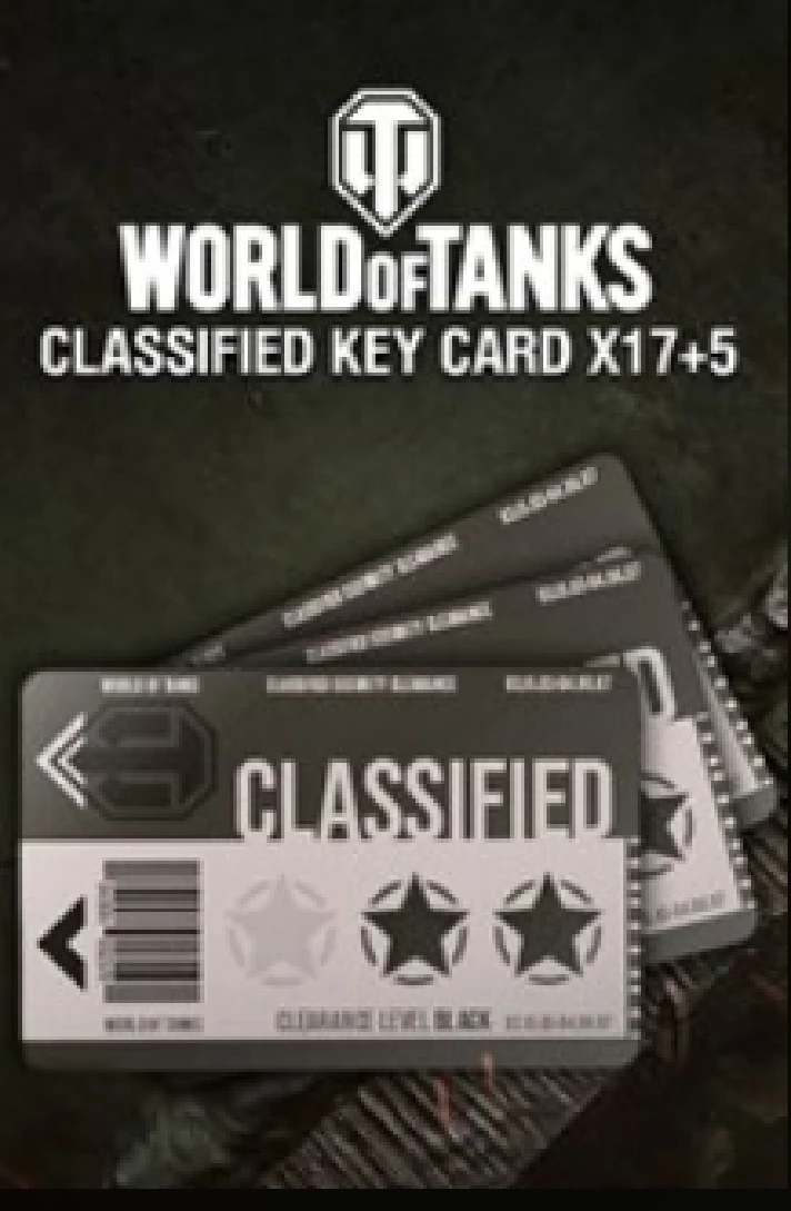 World of Tanks - 22 Secret Access Cards XBOX|XS