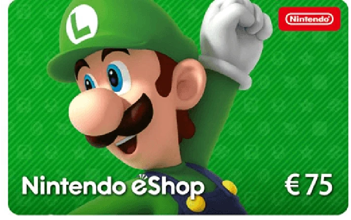 🎁 NINTENDO ESHOP PAYMENT CARD - 75 EUR [EU] | DISCOUNT