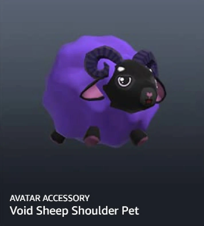 🔥Roblox: Void Sheep Shoulder Pet🔥❤️Prime Gaming❤️🔥