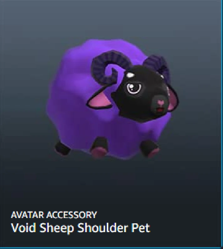 Roblox🔑: Void Sheep Shoulder Pet Drop #6⭐️